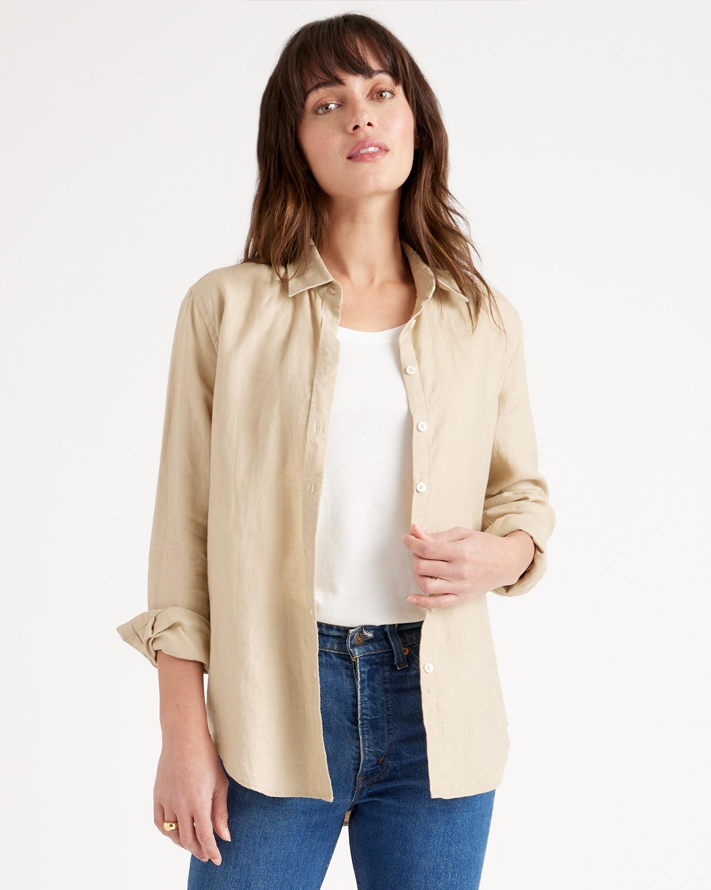 Quince | Women's Long Sleeve Shirt Linen Product Image