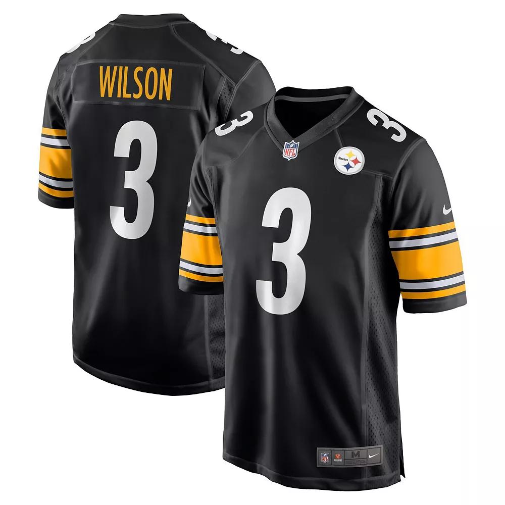 Men's Nike Russell Wilson Black Pittsburgh Steelers Game Jersey, Size: 3XL Product Image