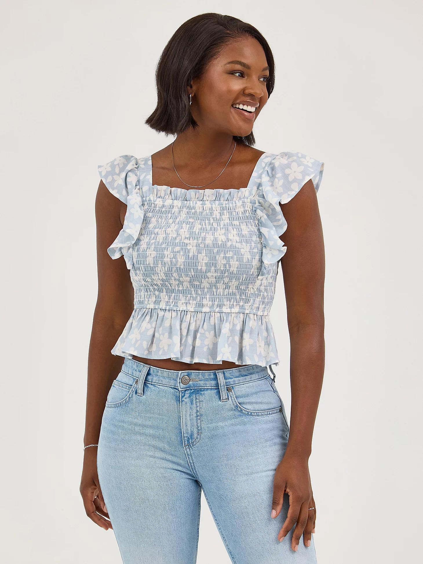 Women's Floral Print Baby Doll Tank | Women's Tops & Tees | Lee® Product Image