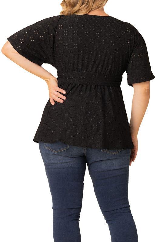 Sunny Day Eyelet Top - Plus Product Image