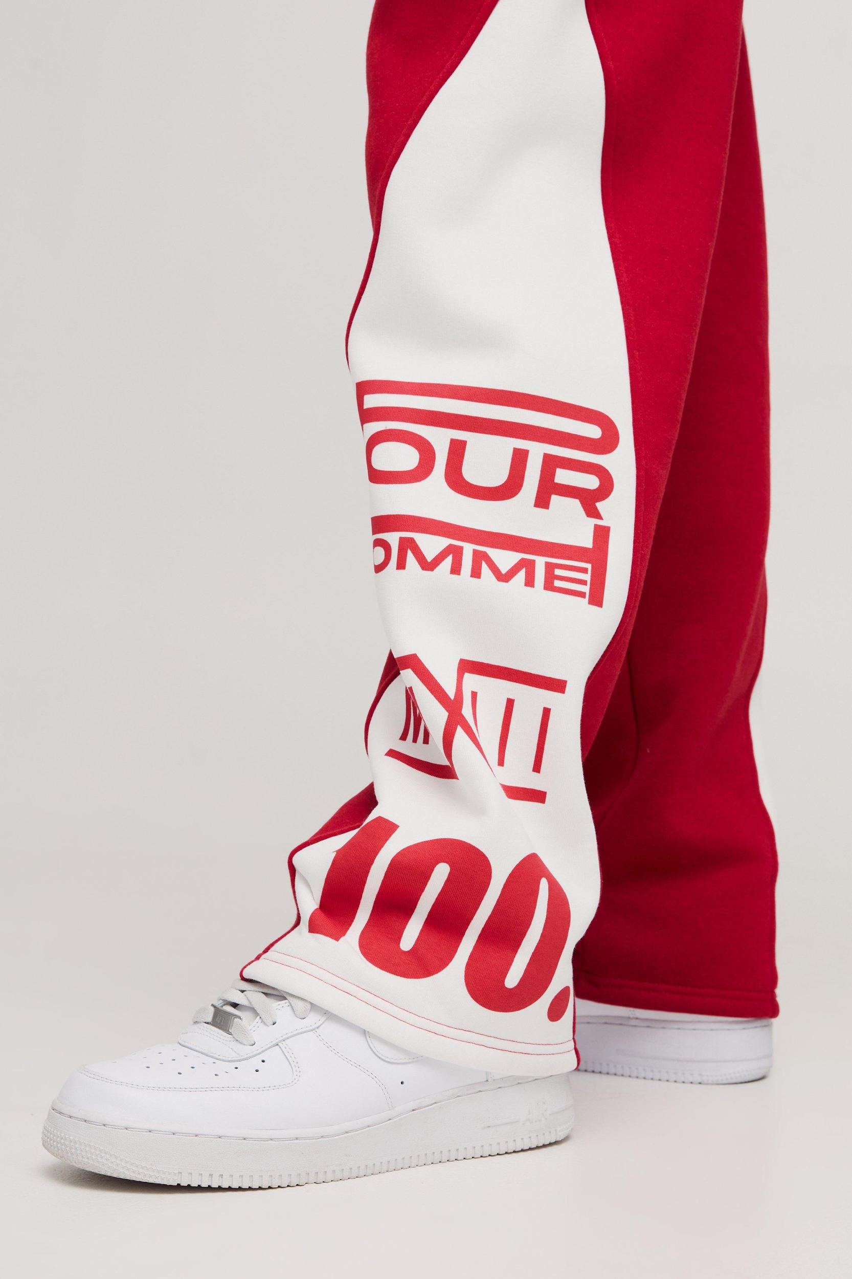 Wide Leg High Gusset Star Sweatpants | boohooMAN USA Product Image