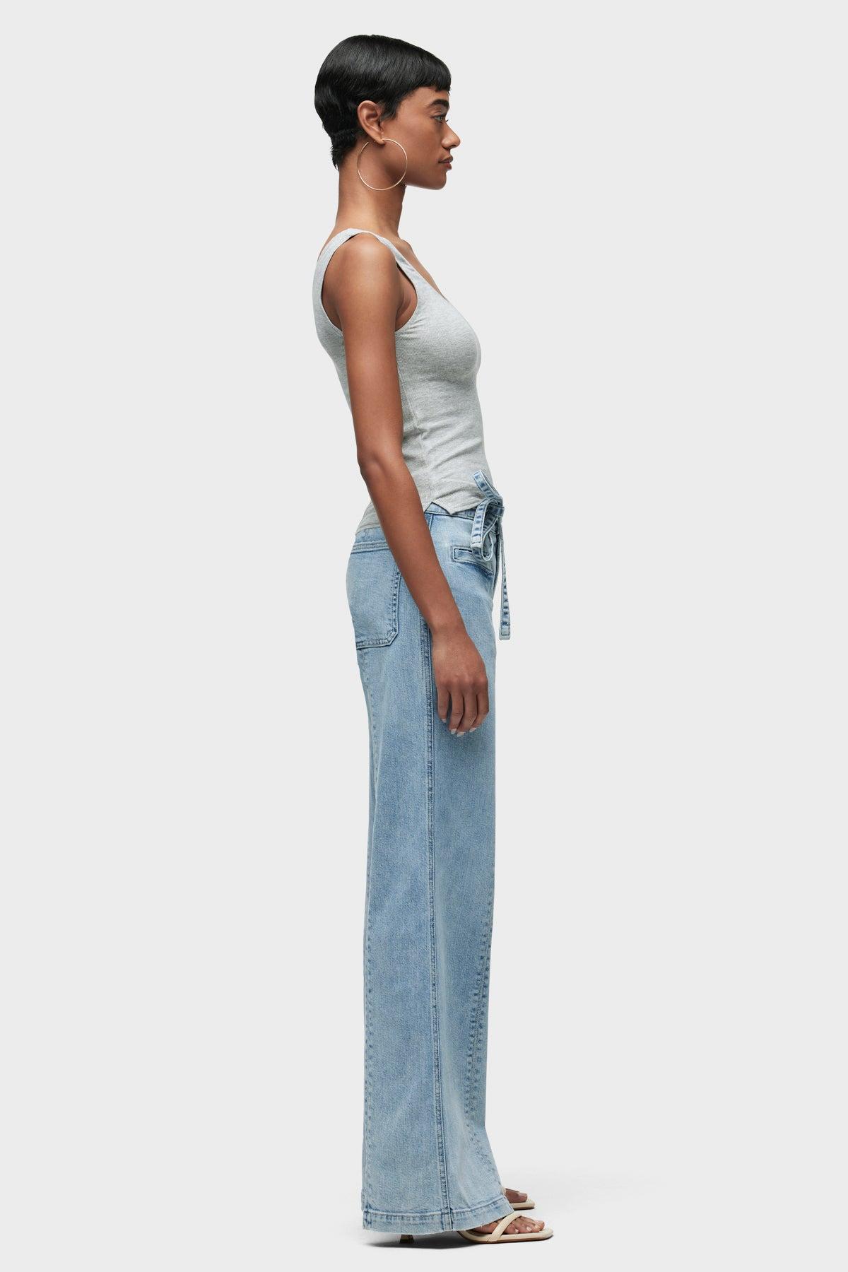 Tie Waist Pintucked Trouser Female Product Image