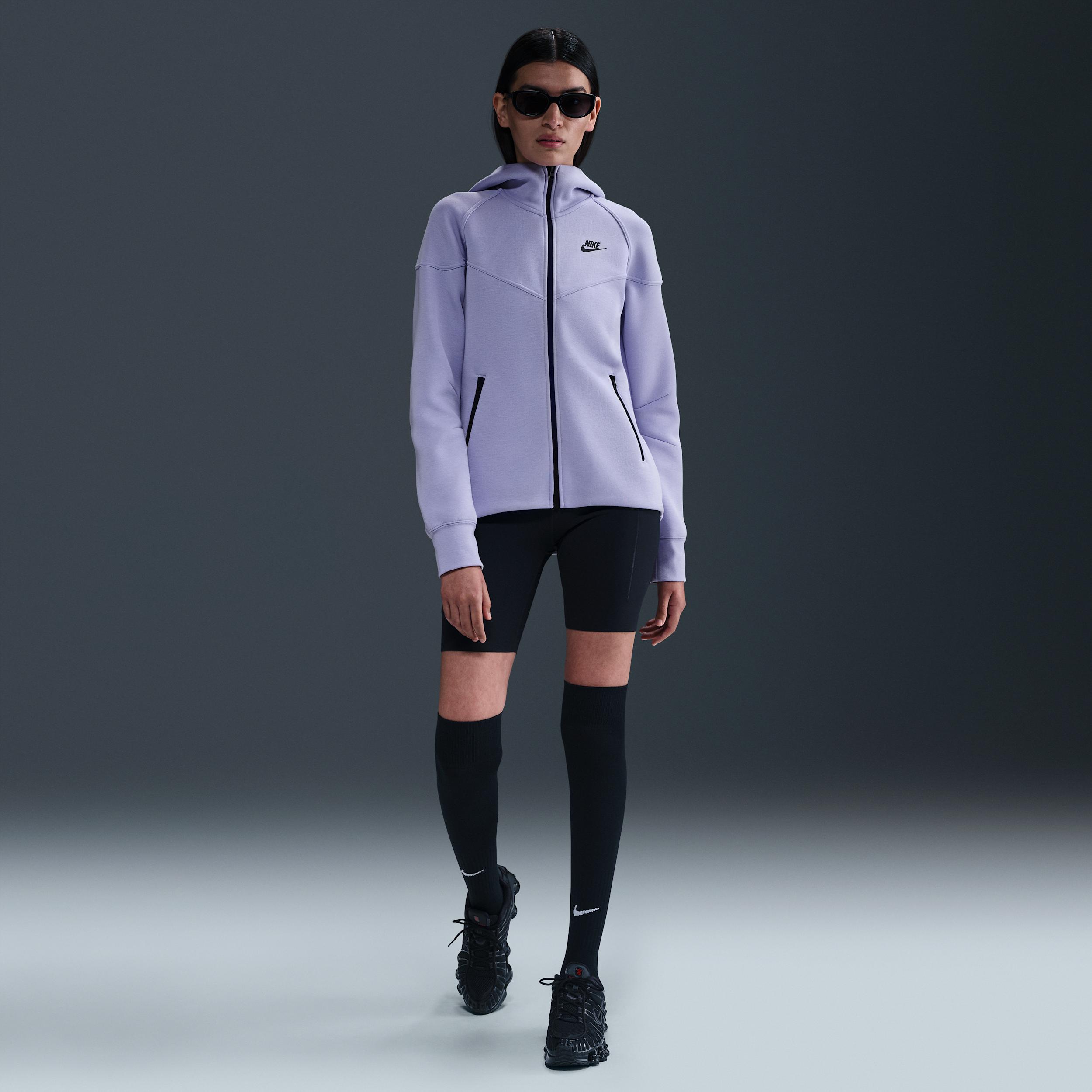 Womens Nike Sportswear Tech Fleece Windrunner Full-Zip Hoodie | FB8338-533 Product Image