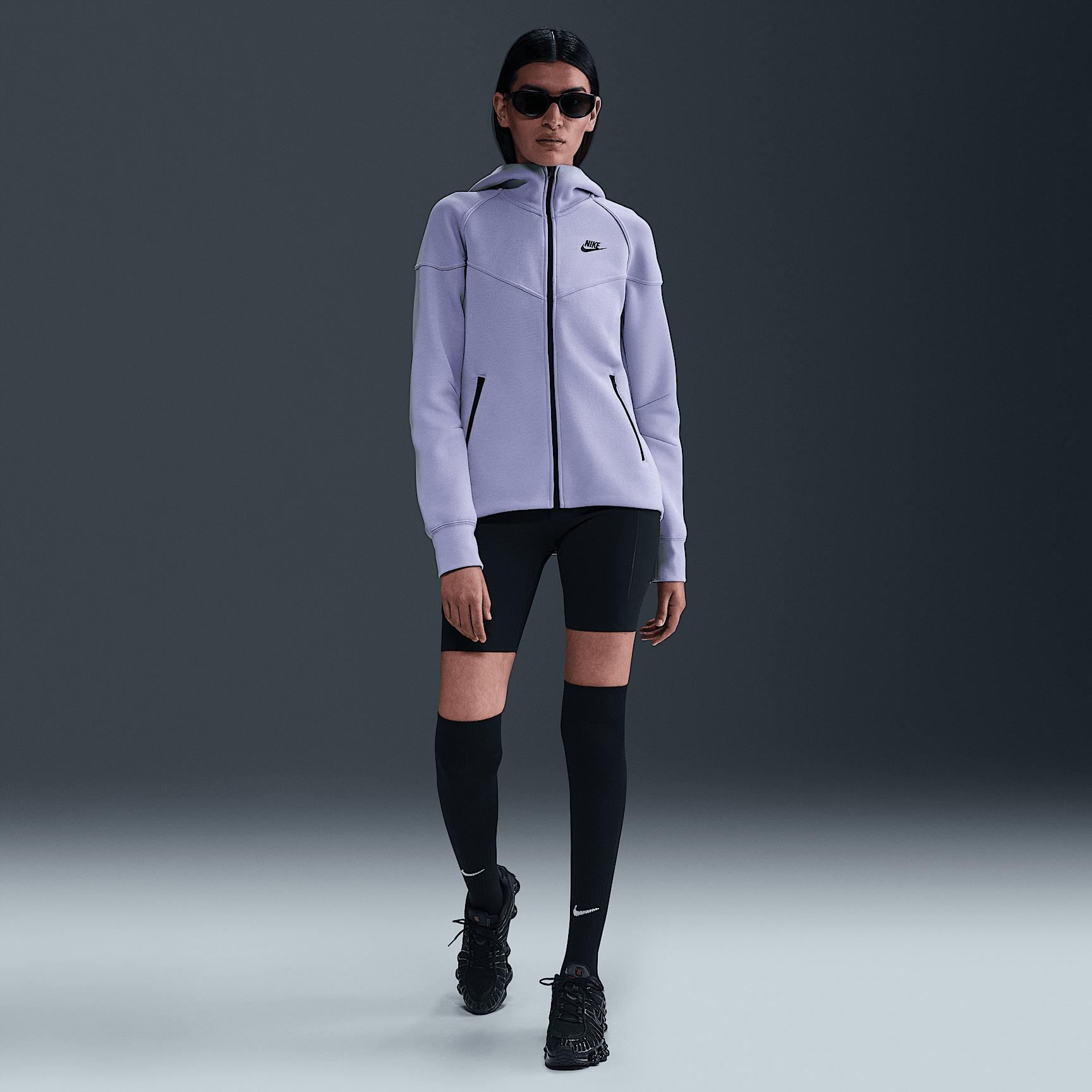 Womens Nike Sportswear Tech Fleece Windrunner Full-Zip Hoodie | FB8338-533 Product Image