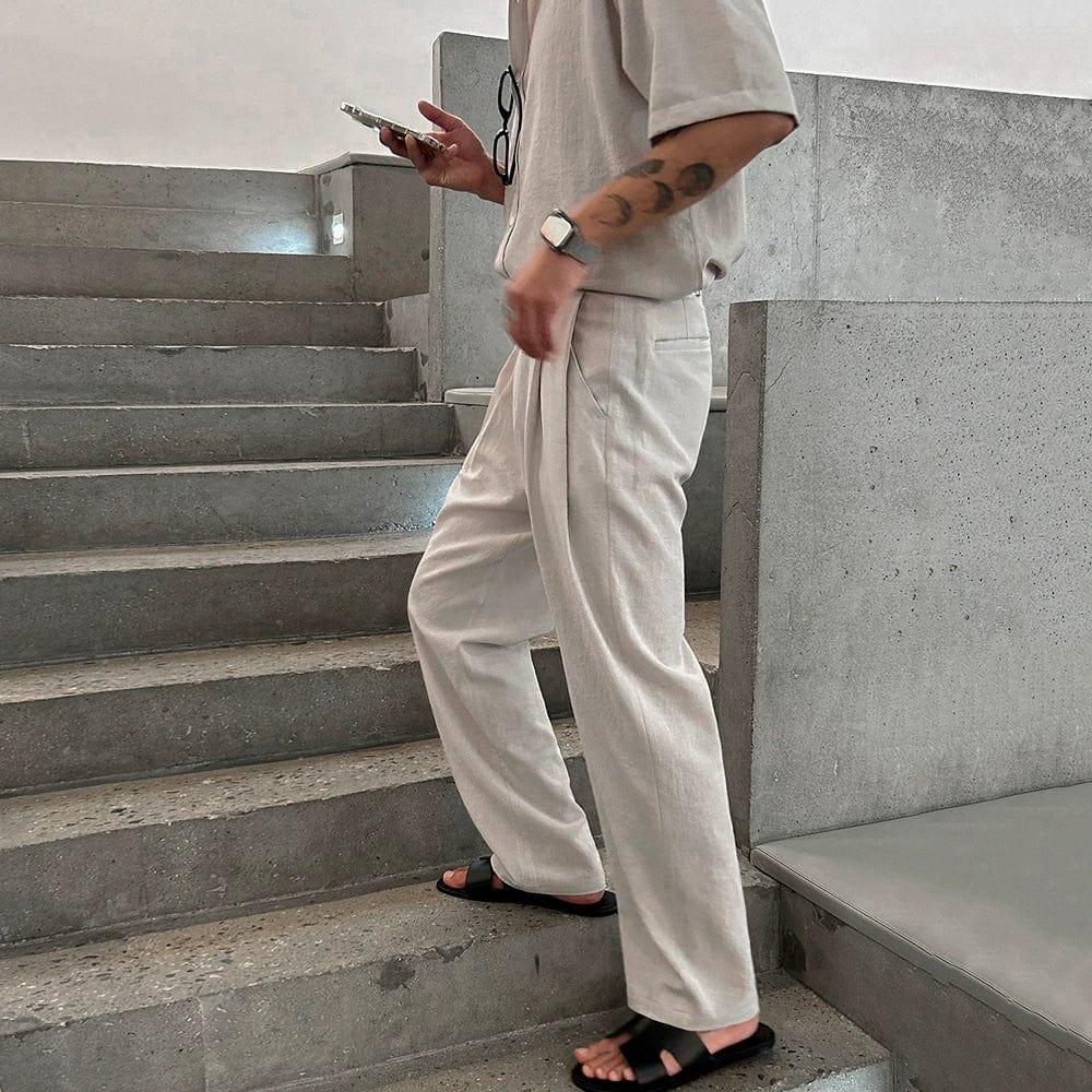 RT No. 11712 CASUAL SHIRT & PLEATED STRAIGHT PANTS Product Image
