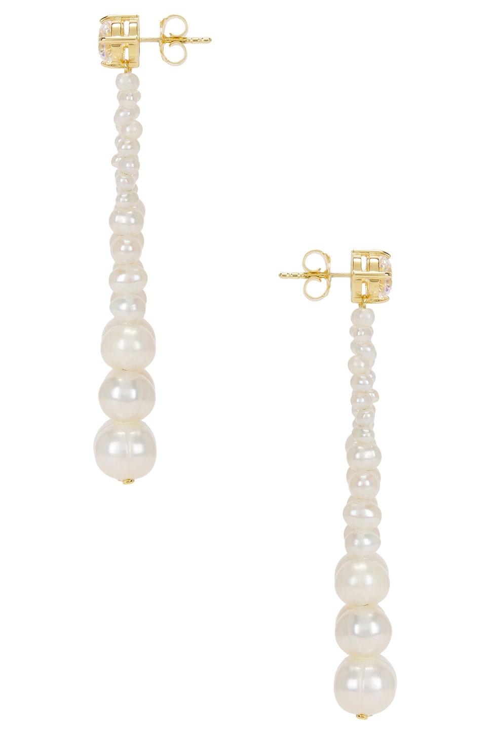 Freshwater Pearl CZ Earrings Product Image