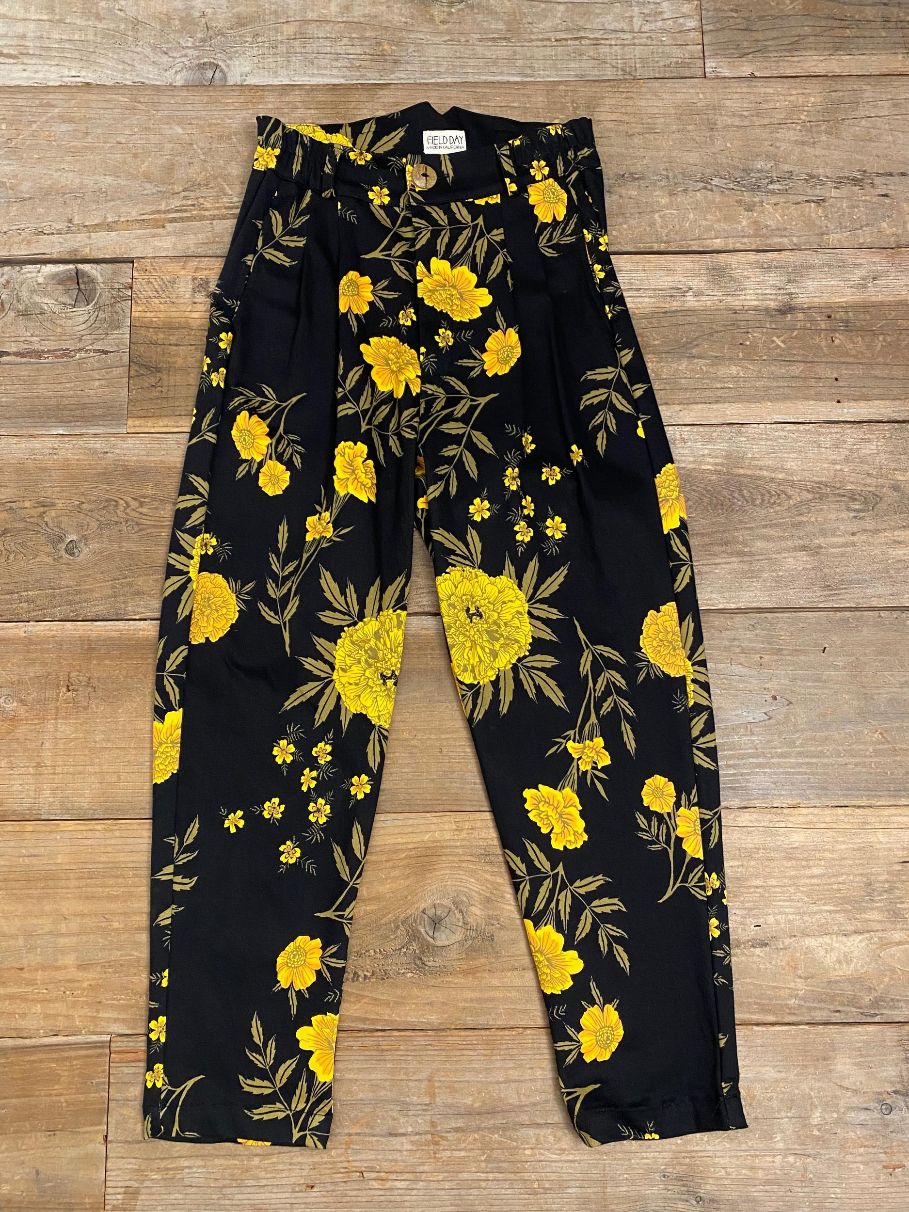 Perfect Pant in Black Marigold Product Image