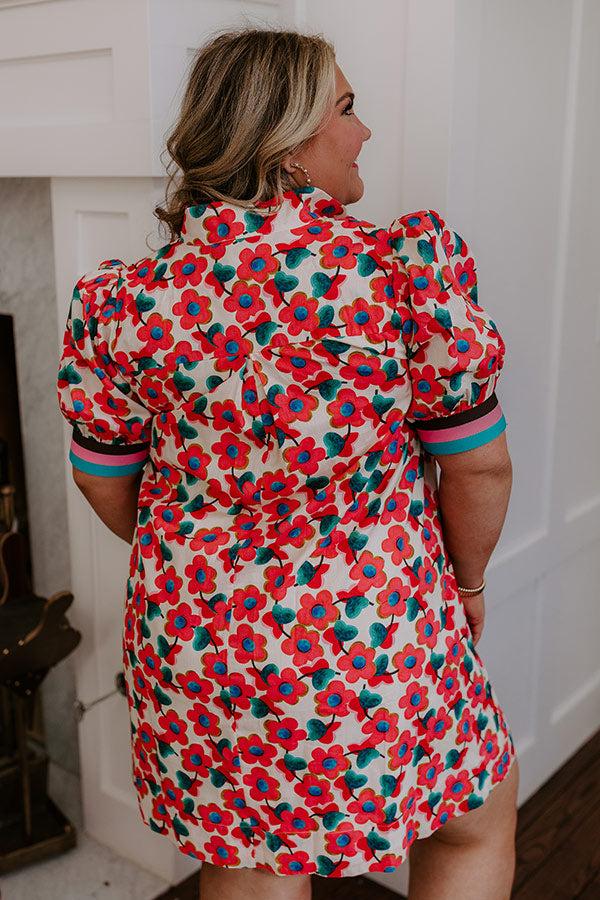 Sweet Blooms Mini Dress Curves Product Image