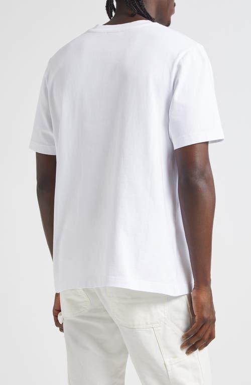 CASABLANCA Cotton Crew Neck T-shirt With Graphic Print In White Product Image