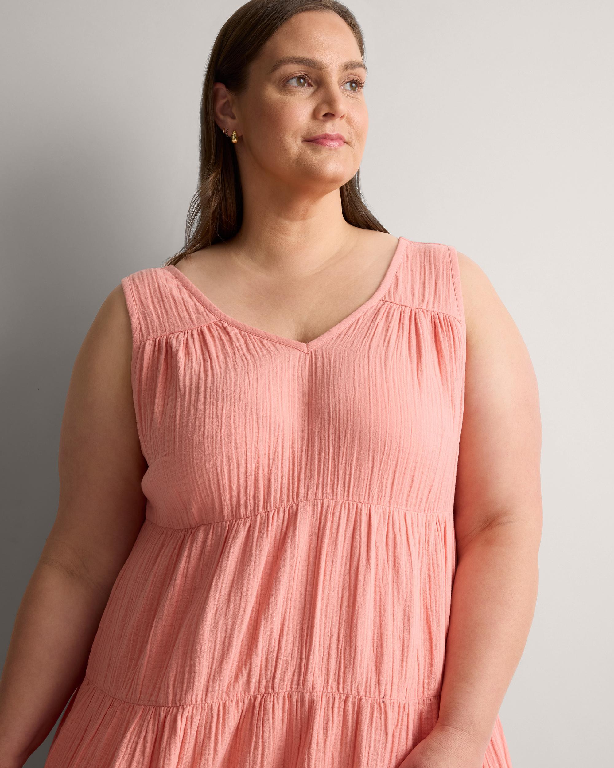 Quince | Women's Gauze Tiered Maxi Dress Organic Cotton Product Image