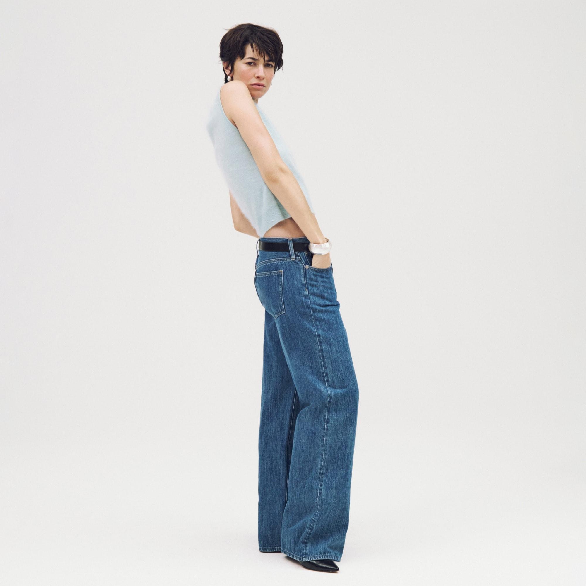 Lower-rise wide-leg jean Product Image