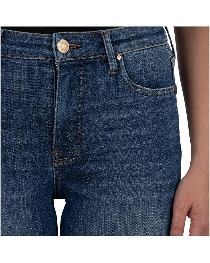 Women's KUT from the Kloth Petite Kelsey High Rise Fab Ab Ankle Flare With Wide Hem Product Image