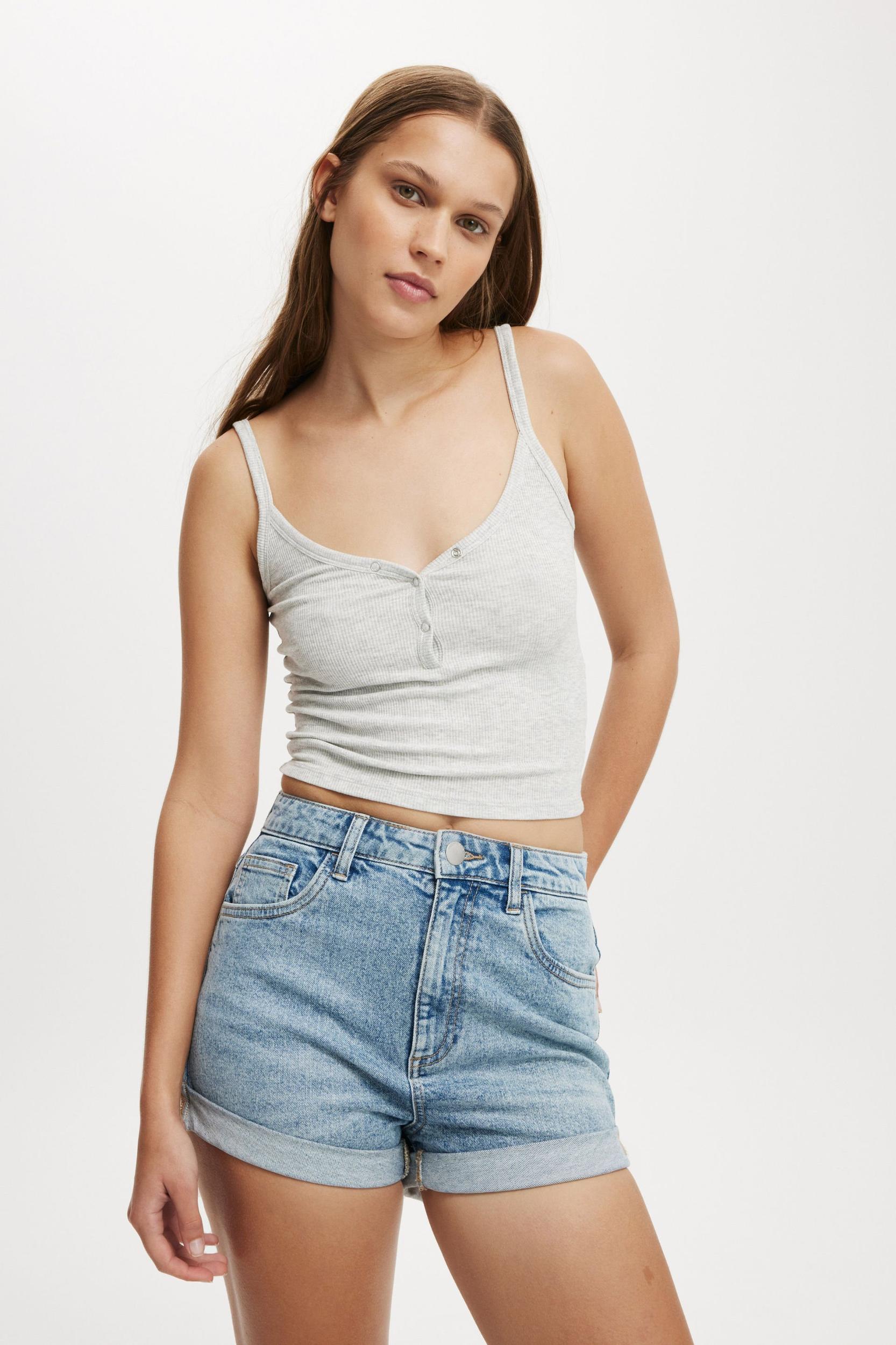Cotton On Women - High Rise Classic Stretch Denim Short Product Image