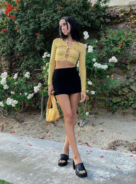 Selby Mini Skirt Black Product Image