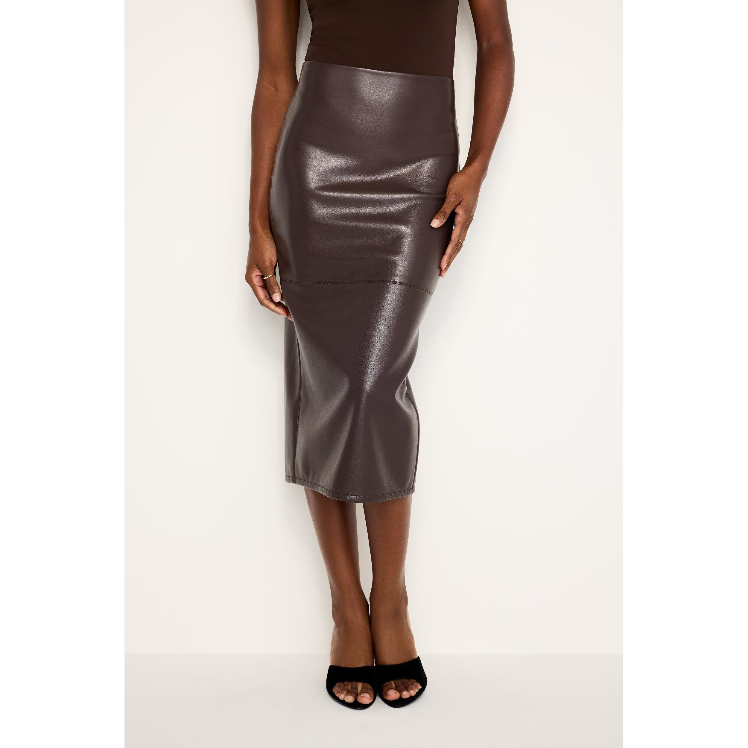 Womens Better Than Leather Midi-Skirt Product Image