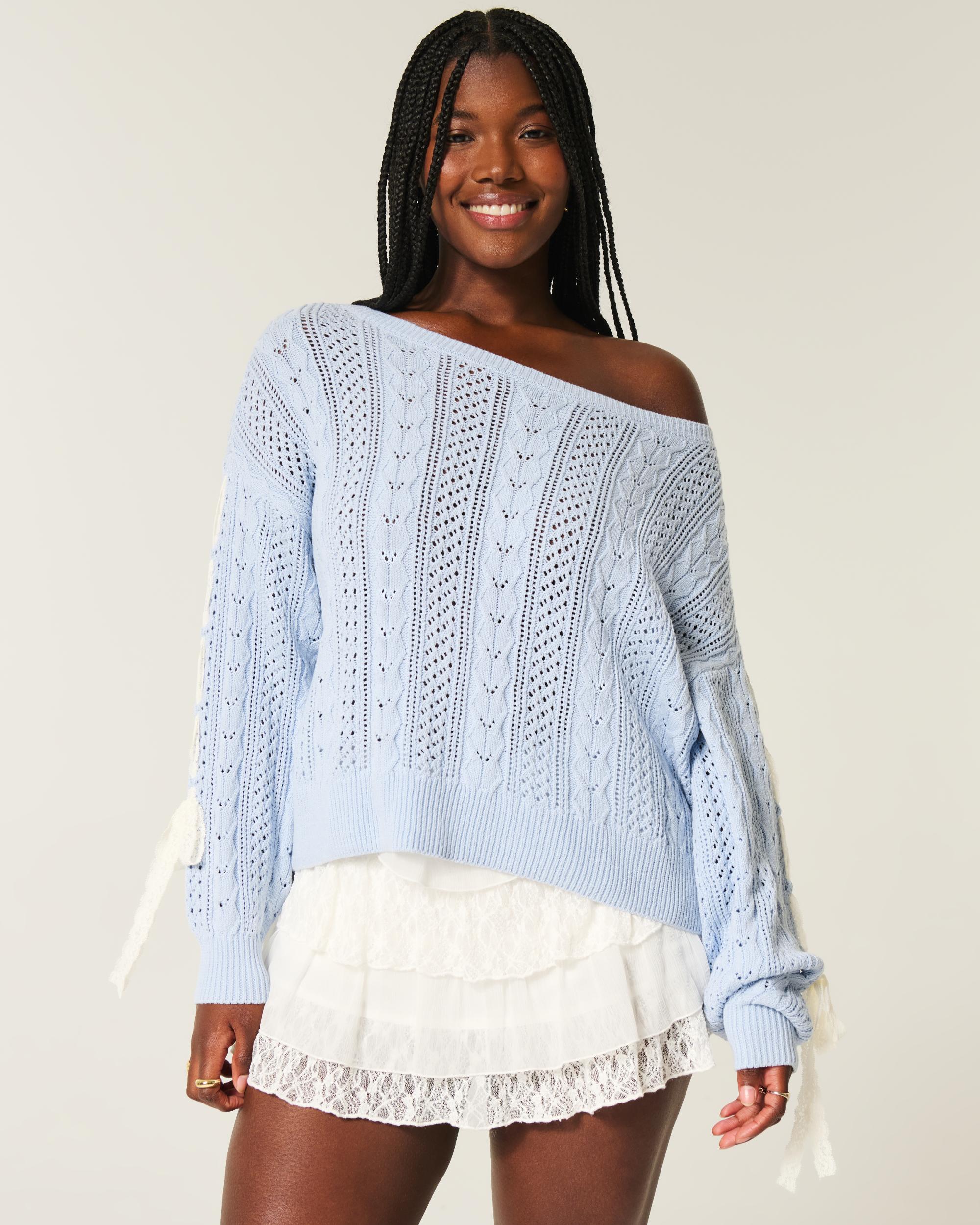 Cable-Knit Sweater Product Image