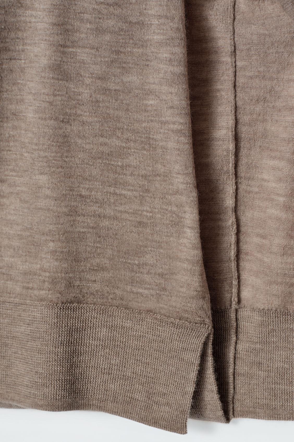 ATTACHED LAYERED FINE CASHMERE CARDIGAN Product Image