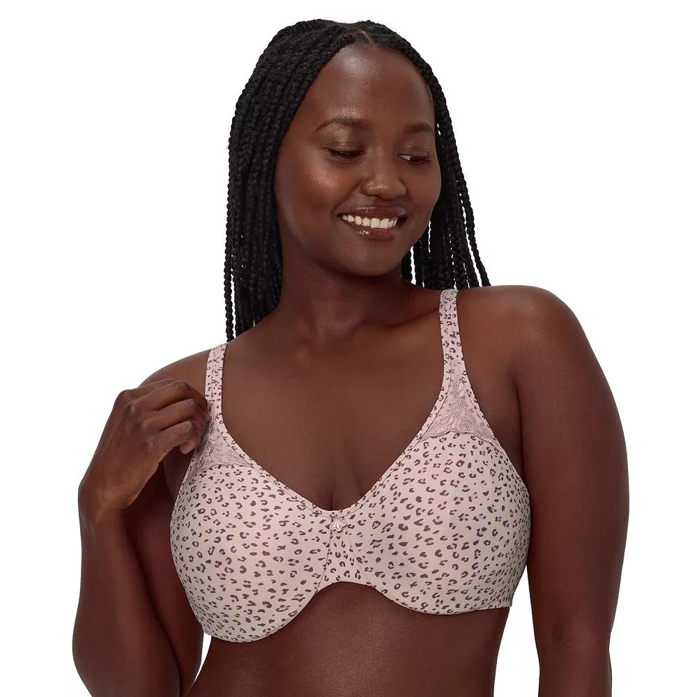Bali Passion For Comfort Full-Figure Minimizer Underwire Bra DF3385, Women's, Size: 38 D, Glossy Leopard Product Image