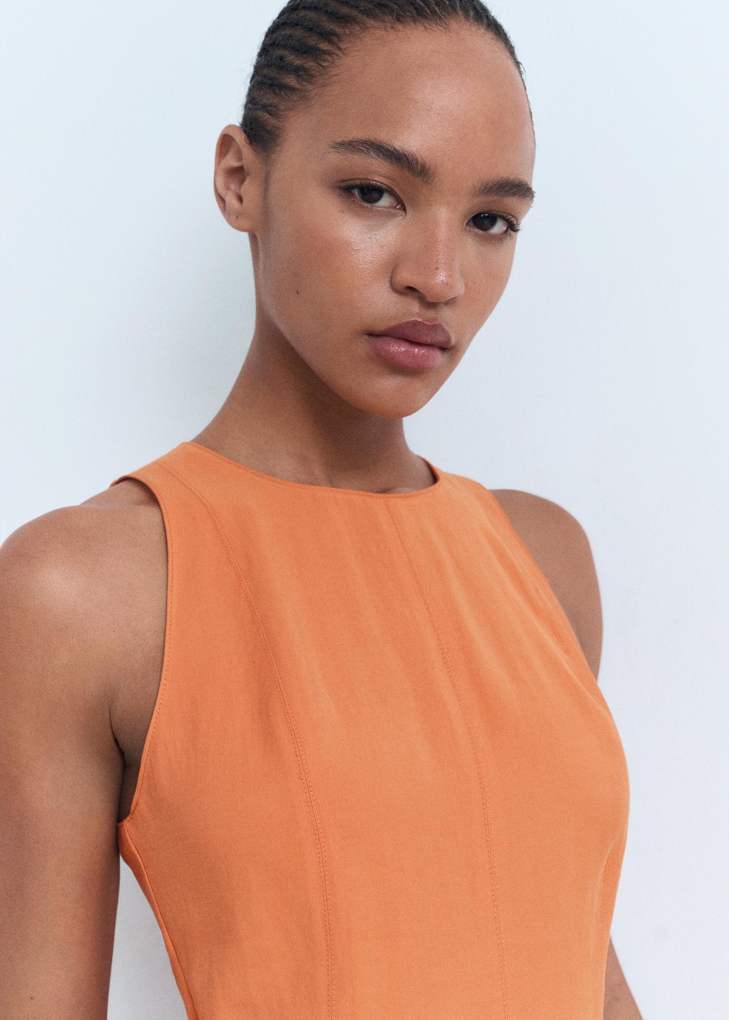 Flared midi-dress - Women | MANGO USA Product Image