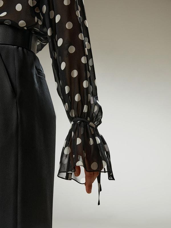 Polka Dots Georgette Blouse Product Image