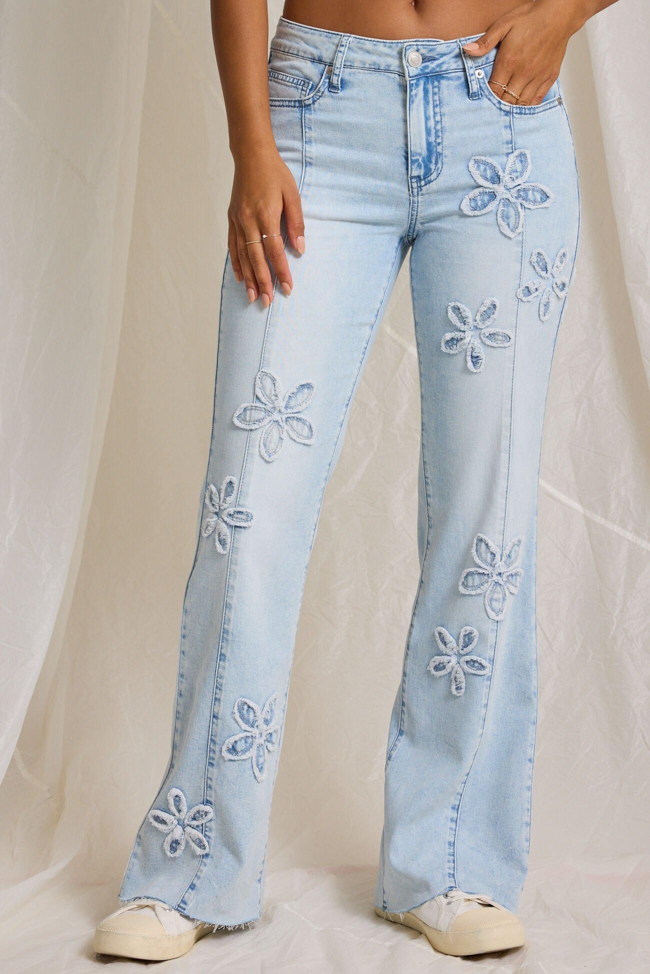 Belle Floral Jeans Product Image