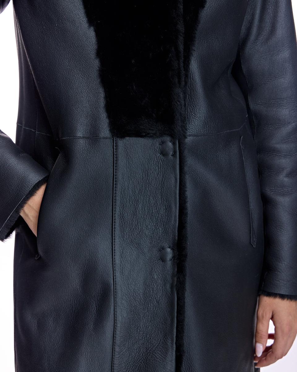 Maxi Reversible Shearling Coat Product Image