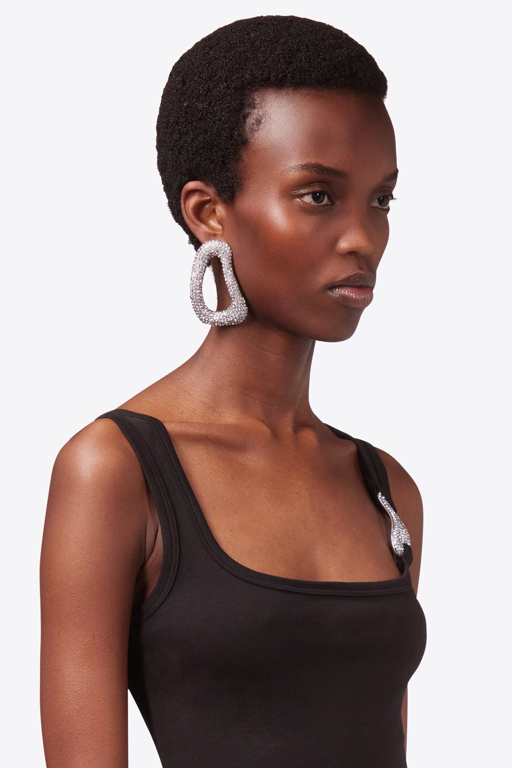 Crystal Link Earrings Product Image