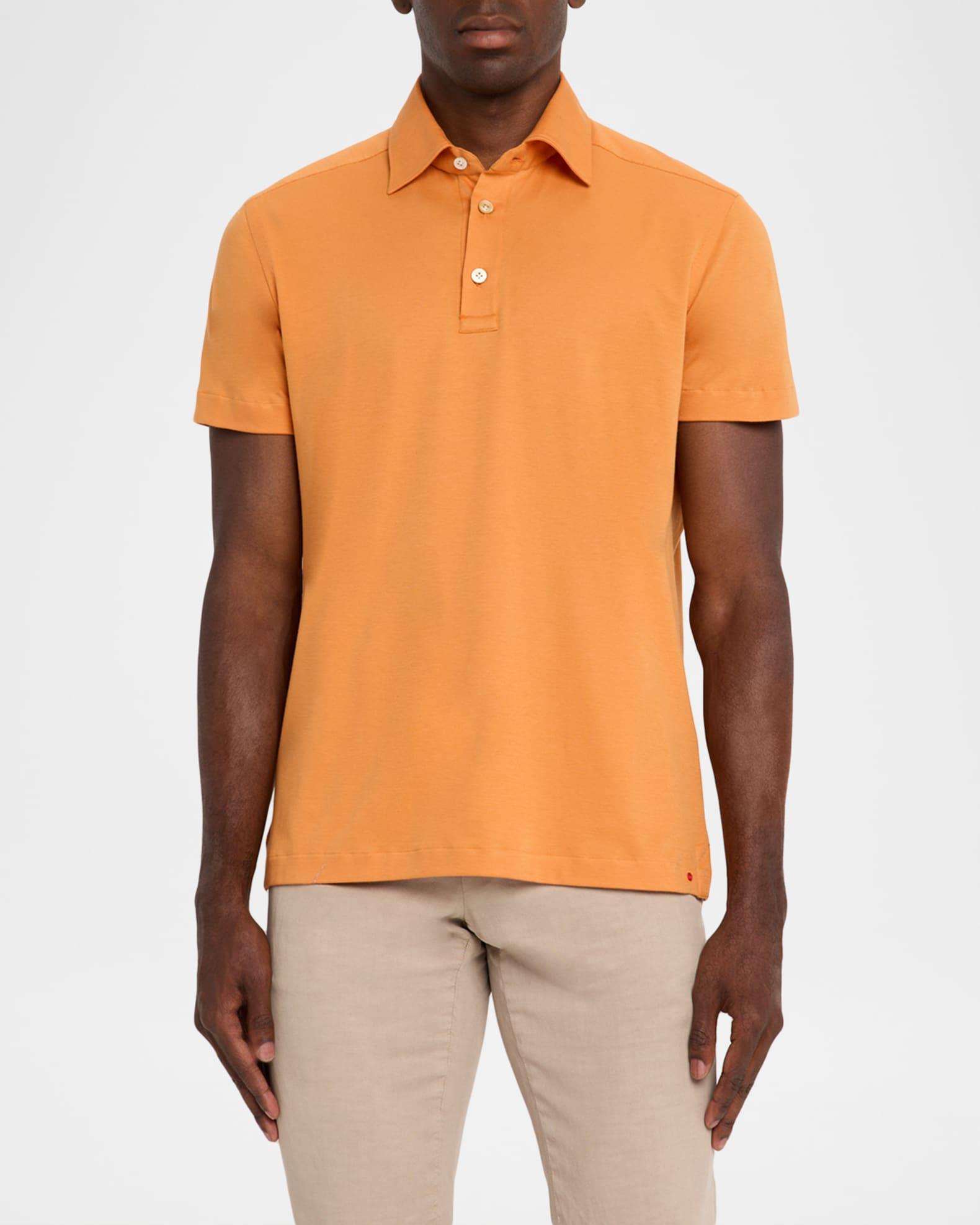 Men's Cotton Classic-Fit Polo Shirt Product Image