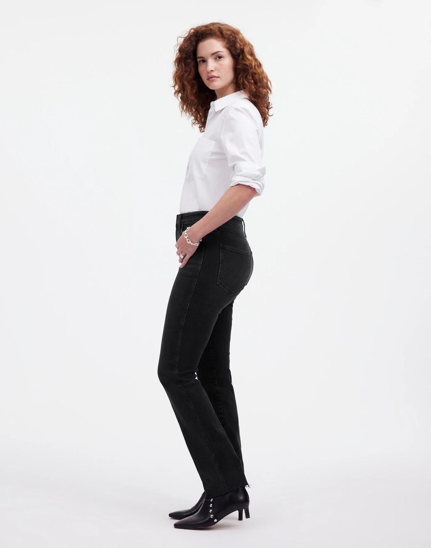 The Petite Curvy Stovepipe Jeans Product Image