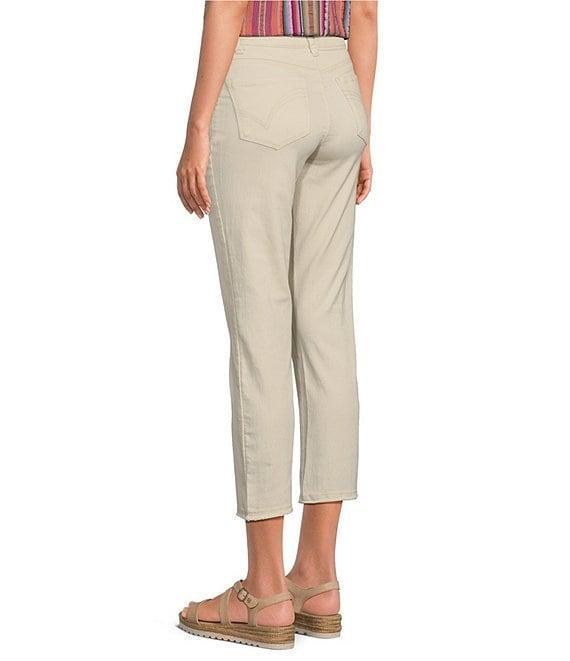 Democracy #double;Ab#double;solution® Embroidered Slim Straight Leg High Rise Cropped Jeans Product Image