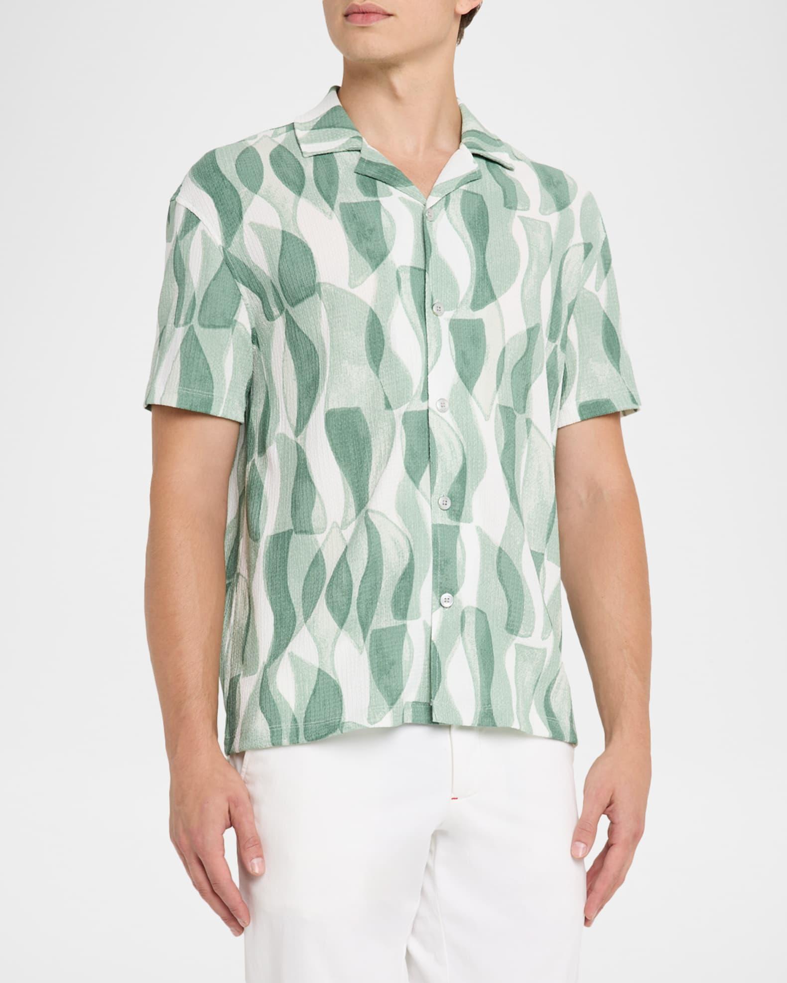 Men's Taro Textured Abstract Camp Shirt Product Image