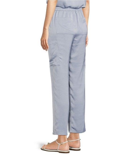 Skies Are Blue Pintuck Drawstring Coordinating Cargo Pants Product Image