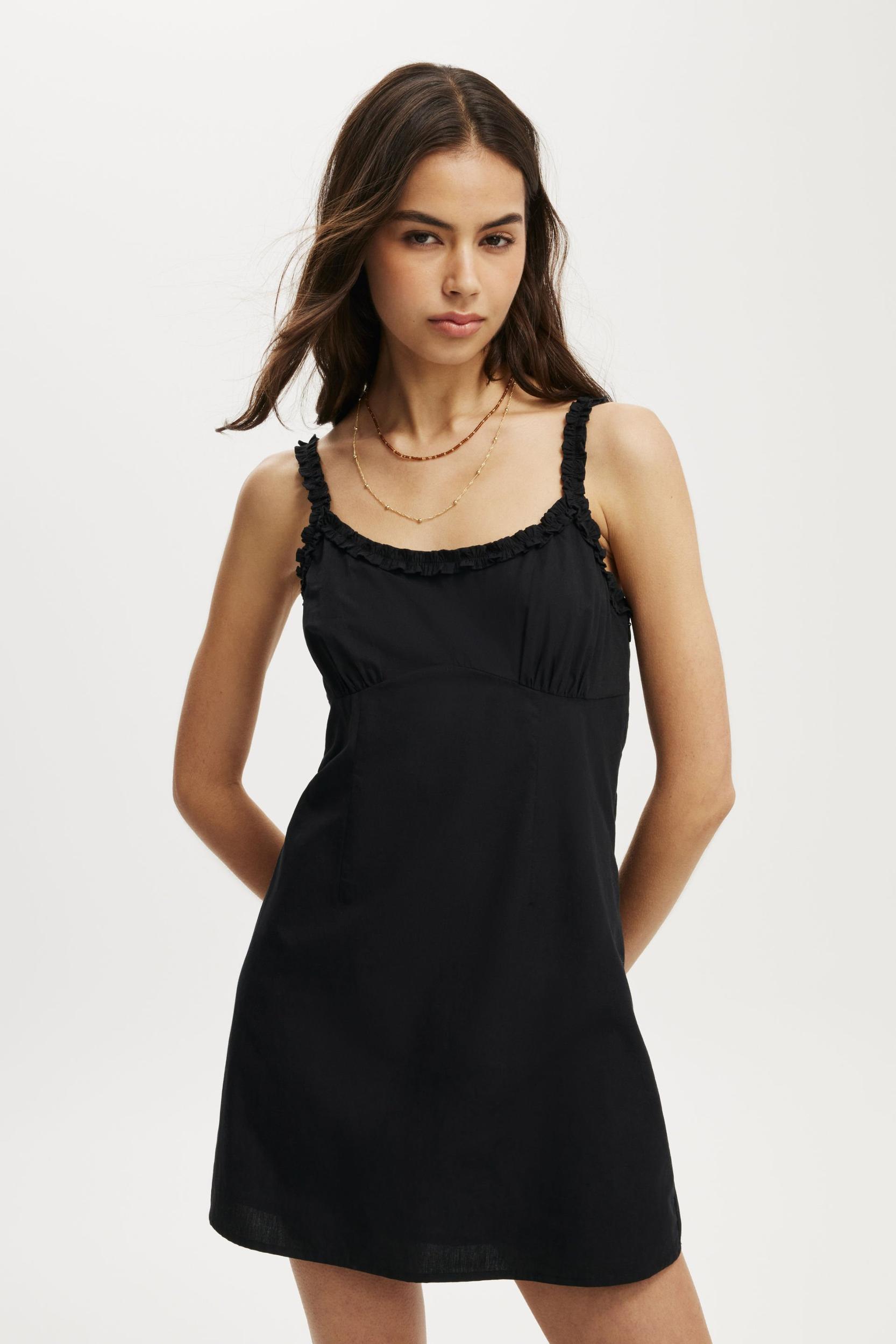 Emily Ruffle Mini Dress Product Image