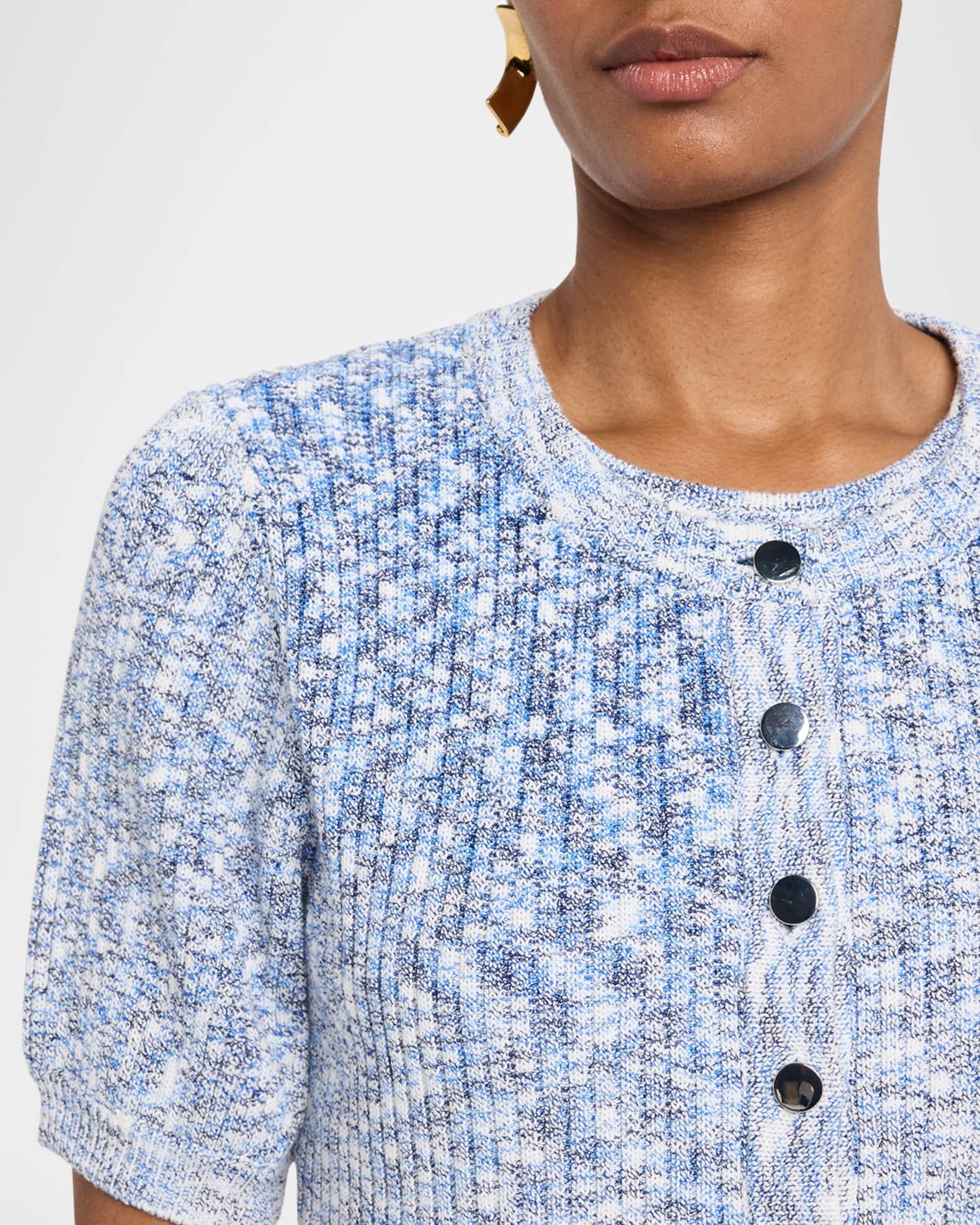 Christy Cropped Short-Sleeve Cardigan Product Image