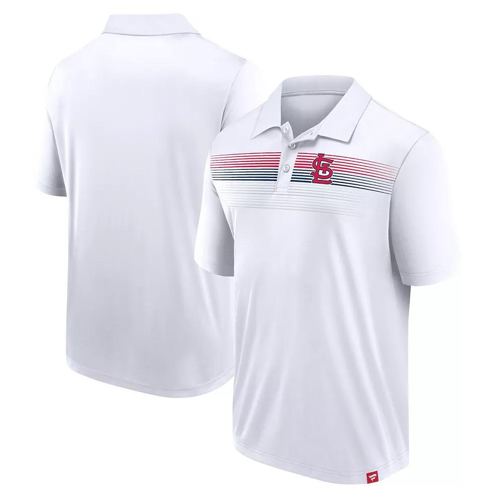 Men's Fanatics Branded White St. Louis Cardinals Big & Tall Victory For Us Interlock Polo,  Product Image