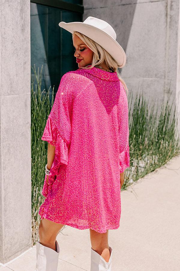 West Side Sparkle Sequin Tunic Top Product Image