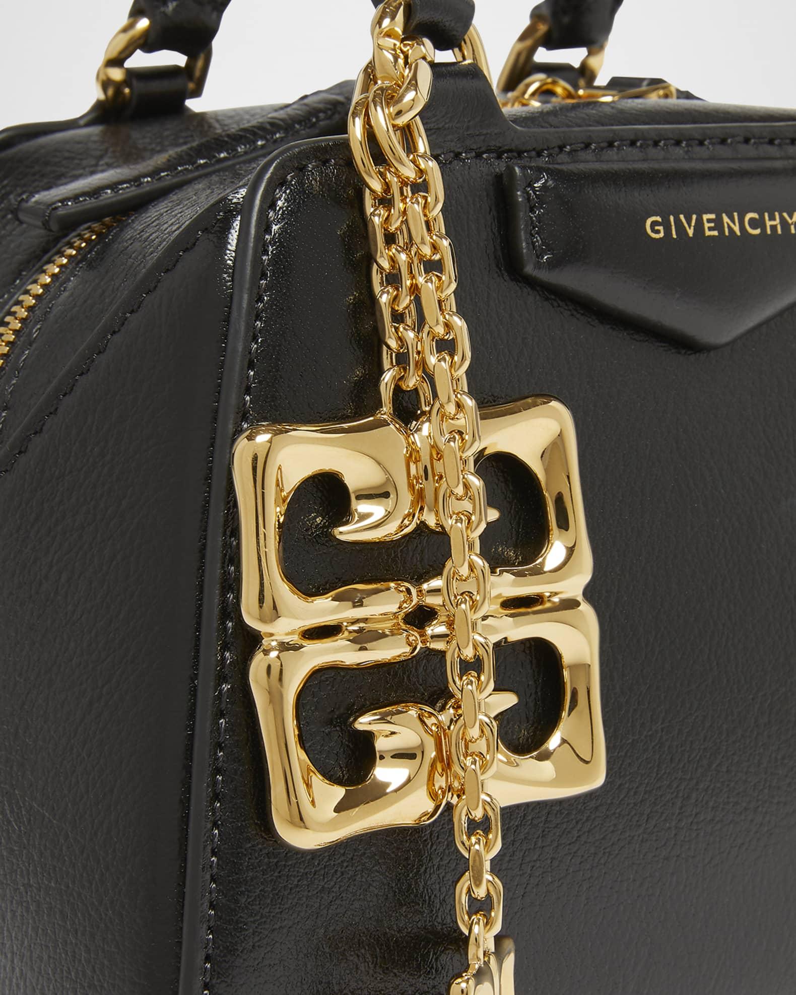 Antigona Nano Cube Top-Handle Bag in Tumbled Leather with 4G Liquid Charm Product Image