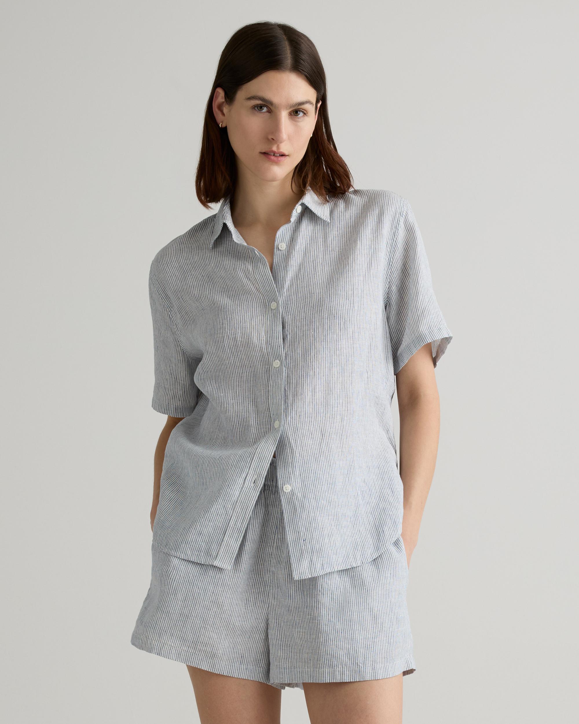 Quince | Women's 100% European Linen Shorts Pajama Set Product Image