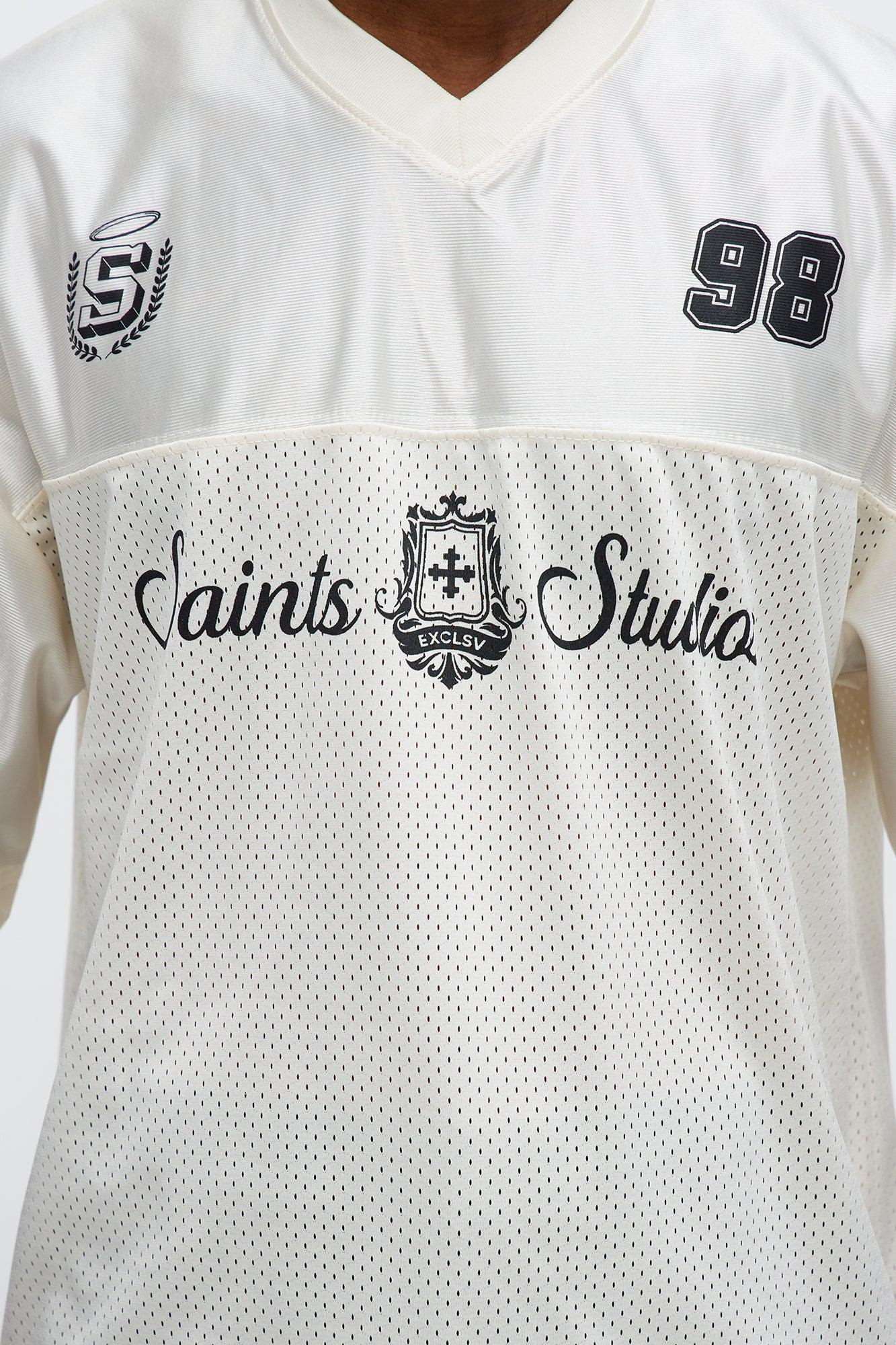 Saints Studios Short Sleeve Soccer Jersey - Off White/combo Male Product Image