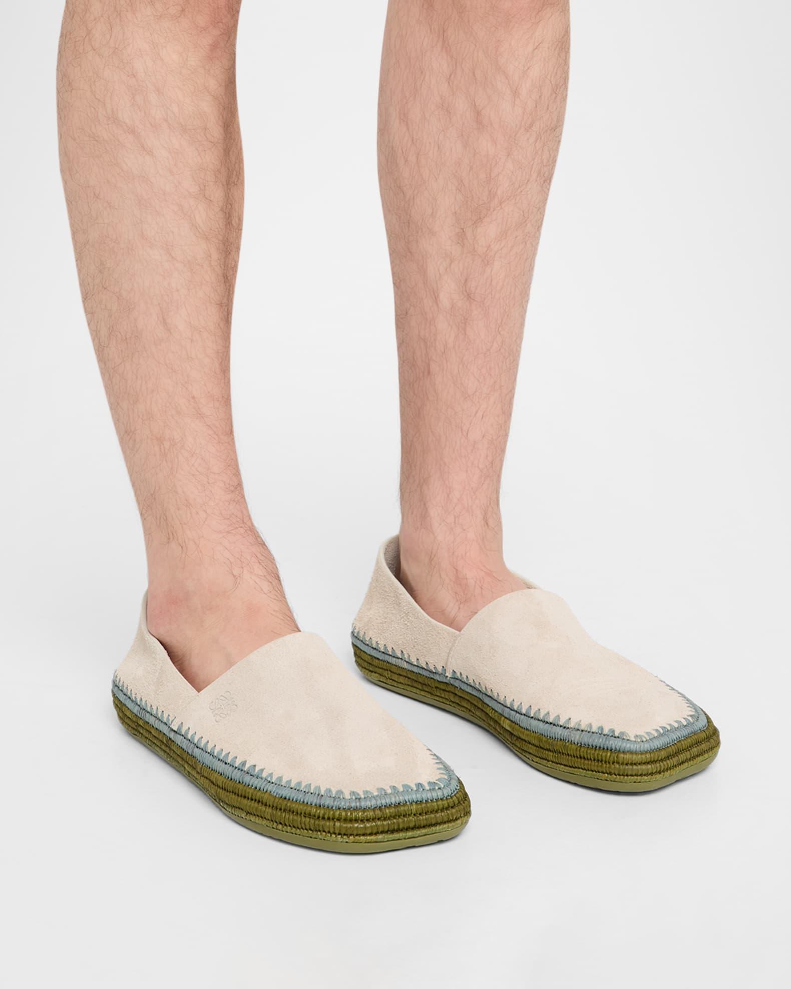 Men's Rio Suede and Raffia Espadrilles Product Image