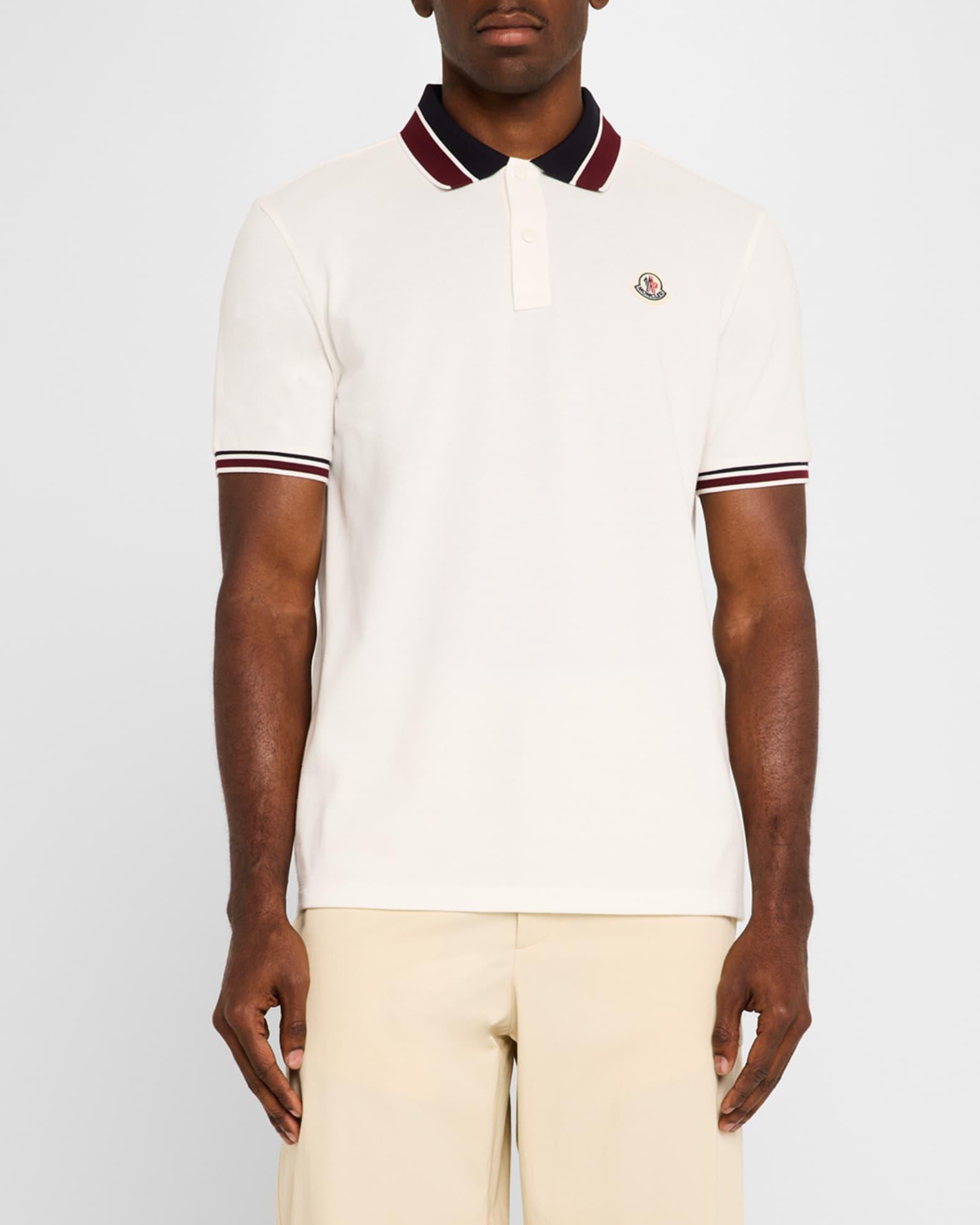 Men's Pique Stripe Polo Shirt Product Image