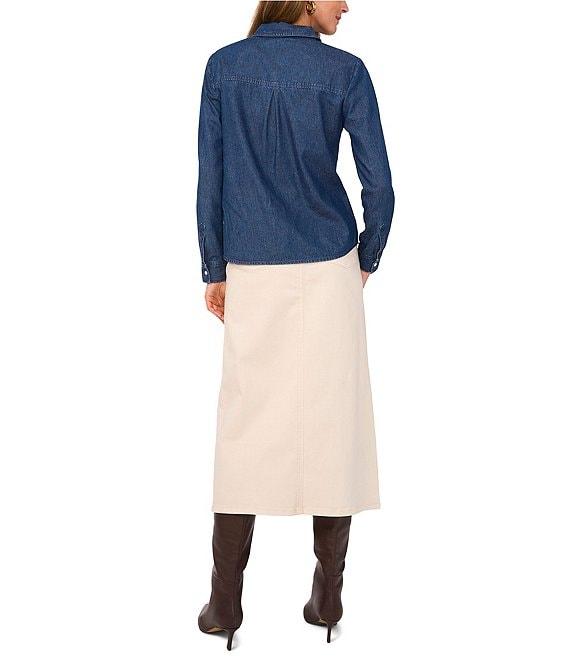 1. STATE Collared Button Front Long Sleeve Shirt Product Image