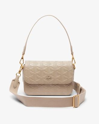 Maheki Embossed Leather Shoulder Bag Product Image