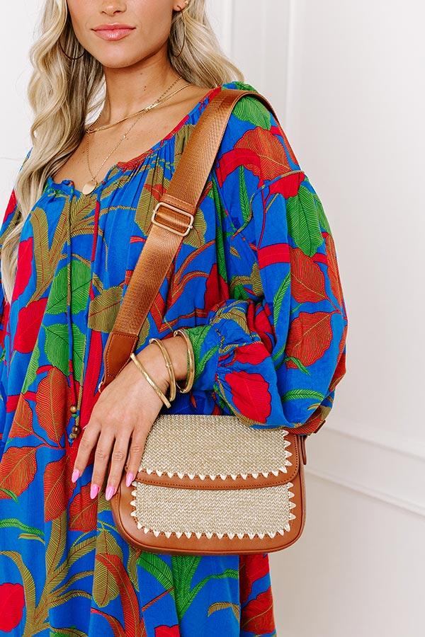 Vacay Ready Woven Crossbody in Maple Product Image