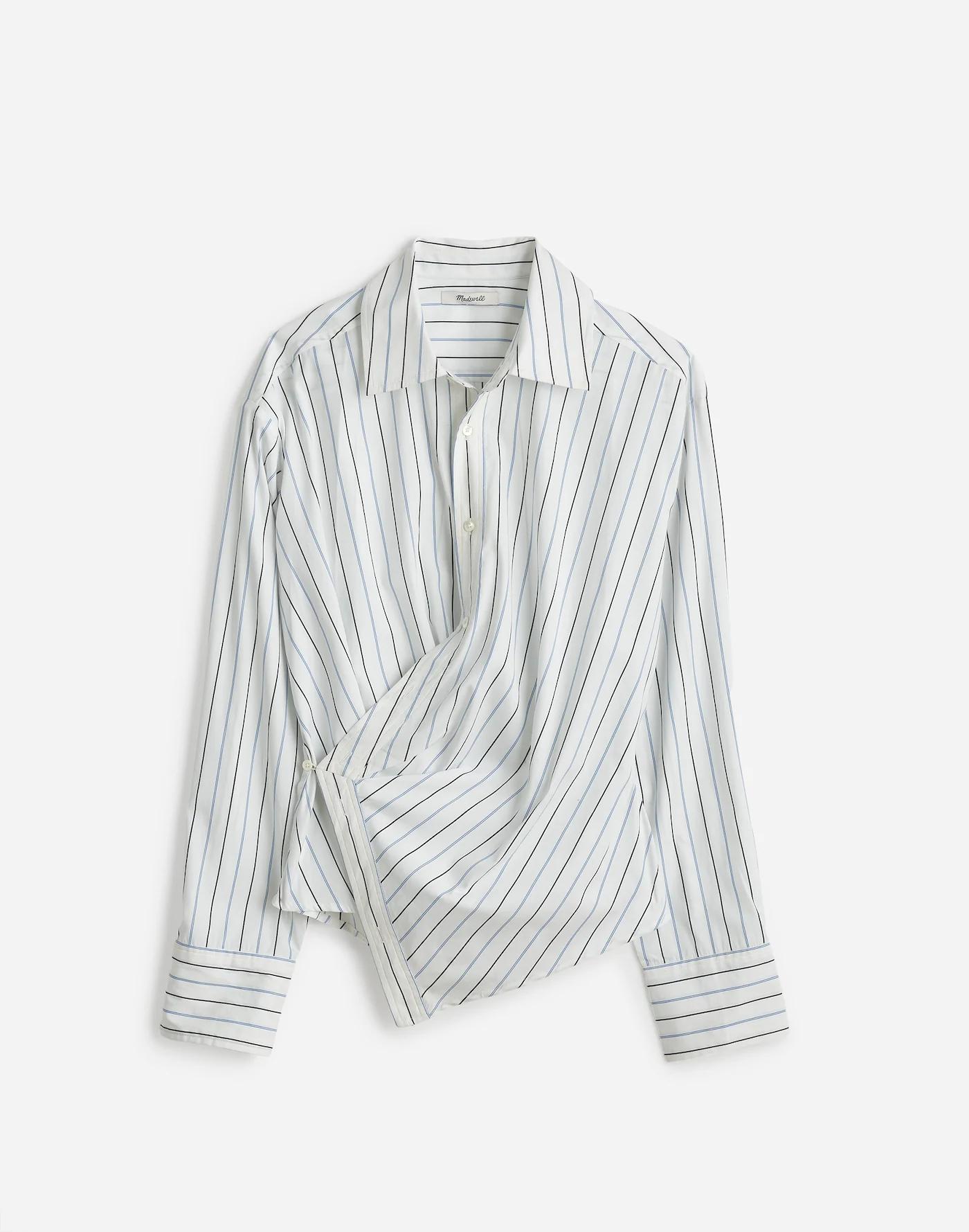 Asymmetric Button-Up Shirt Product Image