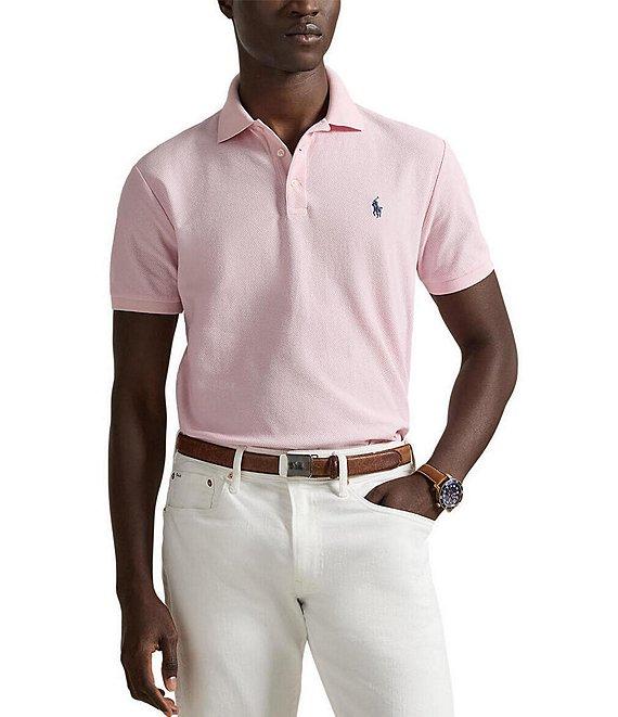 Polo Ralph Lauren Custom Slim Fit Honeycomb Mesh Short Sleeve Polo Shirt Product Image