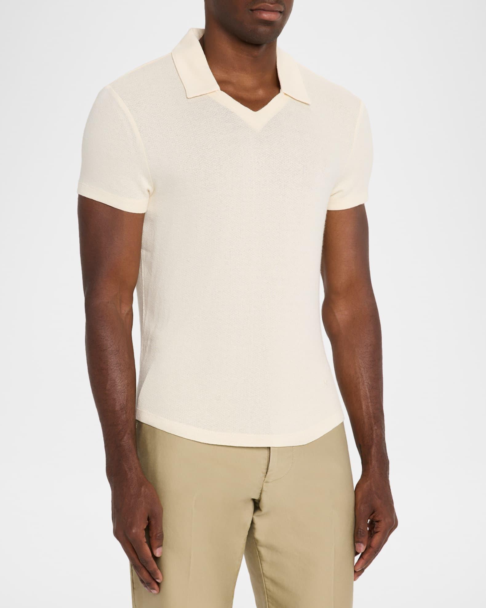 Men's Slim Fit Johnny Collar Polo Shirt Product Image