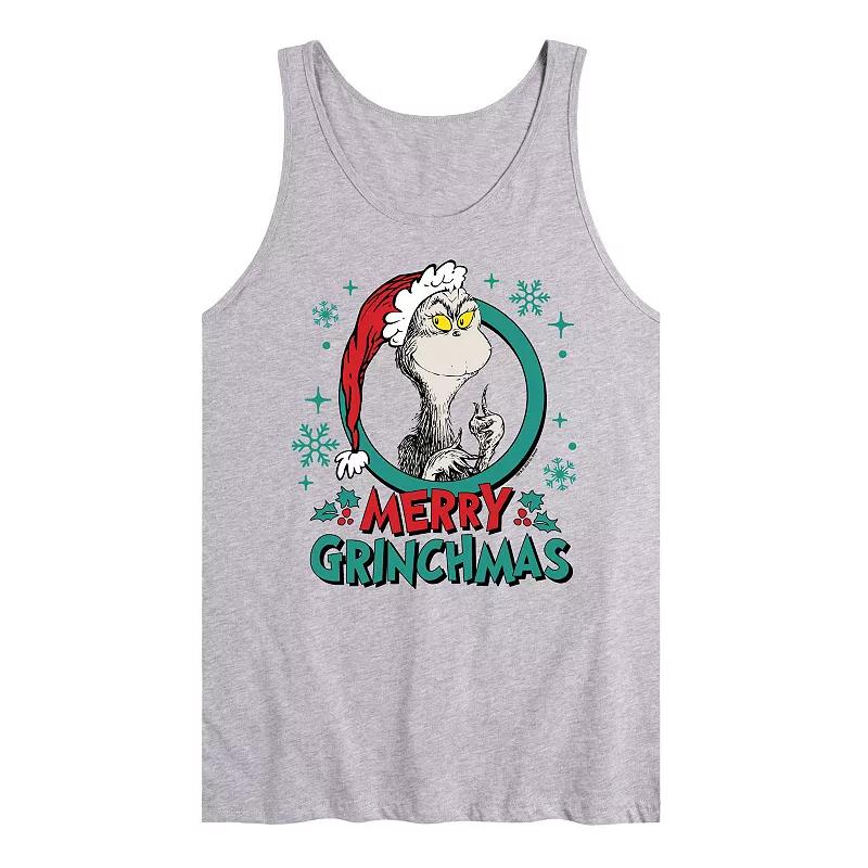 Men's Dr. Seuss The Grinch Merry Grinchmas Graphic Tank Top,  Product Image