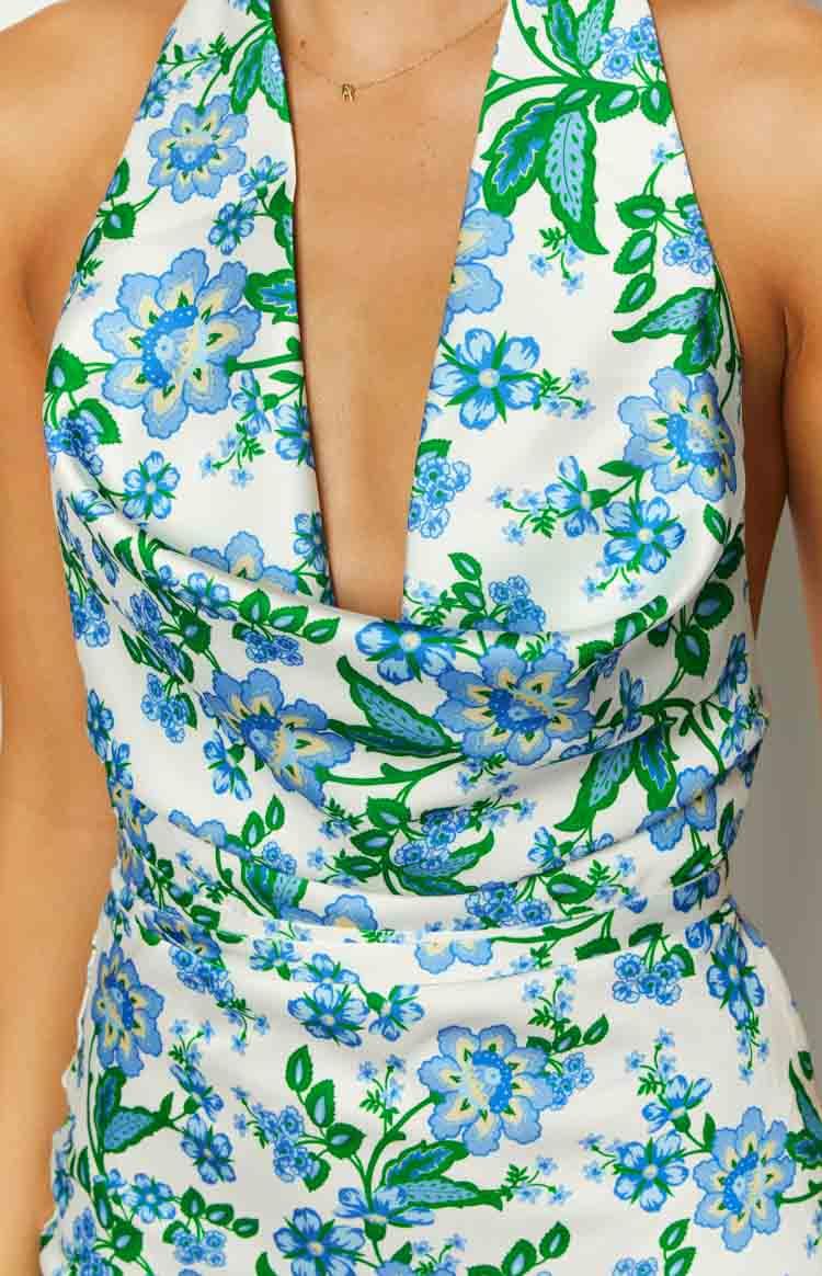 Marcella Blue Floral Formal Maxi Dress Baby Product Image