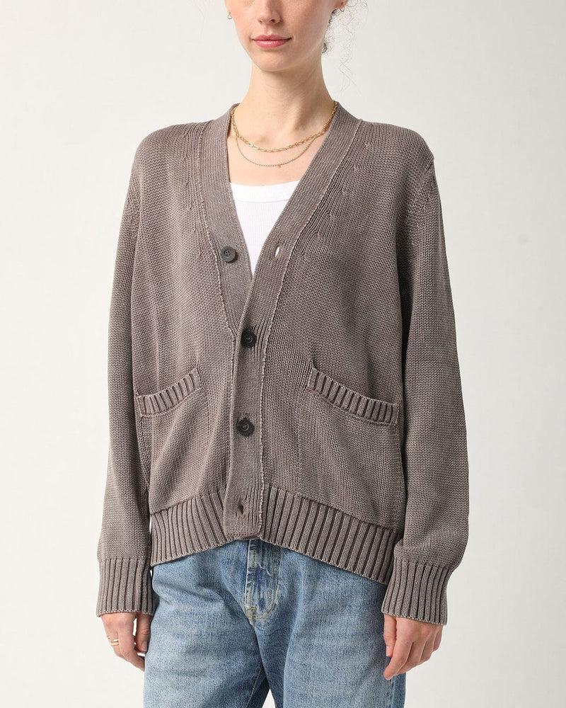 Acid Wash Cardigan - Black Product Image
